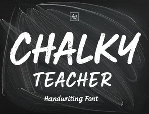 Chalky Teacher Font for Classroom Posters & Creative Projects