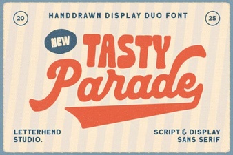 The Tasty Parade Duo Font for Creative Projects