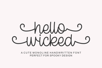 Hello Wicked Font: Modern Design Inspiration & Projects
