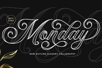 Monday Outline Font: a Bold Design Choice