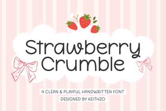 Strawberry Crumble: a Sweet Font for Creative Projects