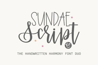 Sundae Script Duo Font for Dynamic Brand Designs